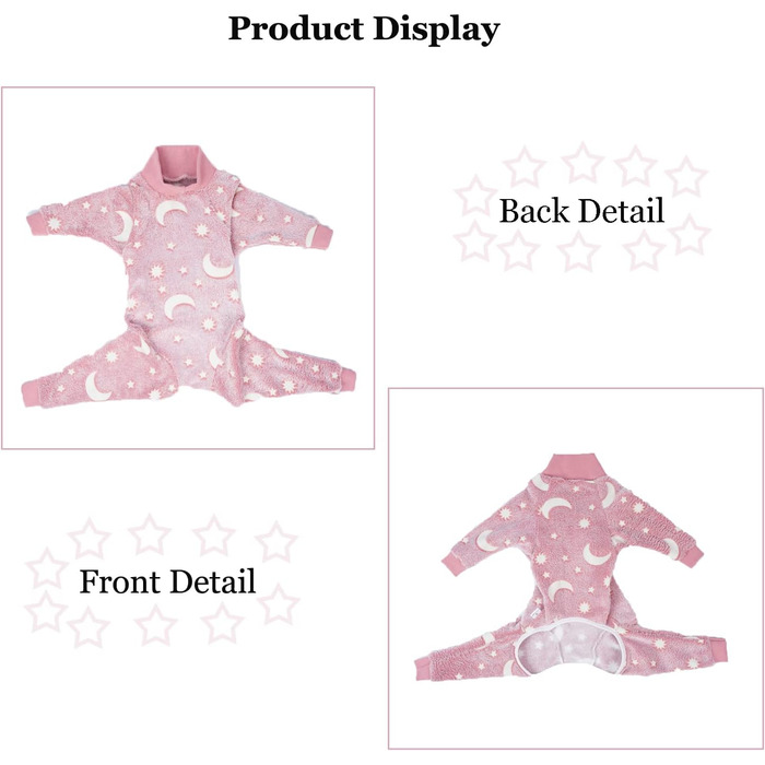 Теплий зимовий халат для собак, піжама з фланцелю, теплий костюм для собак середніх та великих порід, зимовий одяг для собак, рожевий, розмір XS-2XL