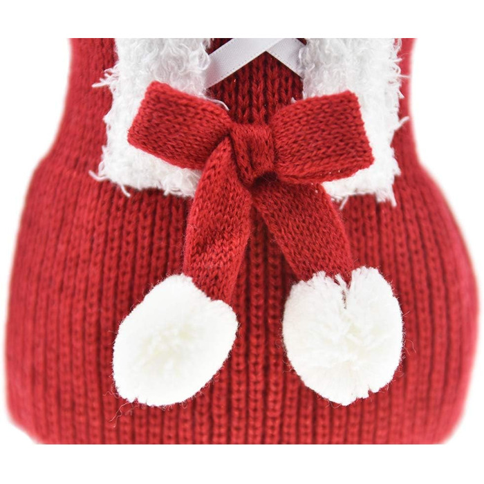 Теплий зимовий пуловер для собак Muyaopet на Різдво, червоний, для маленьких та середніх собак, такса, розмір M (обхват грудей 40 см)