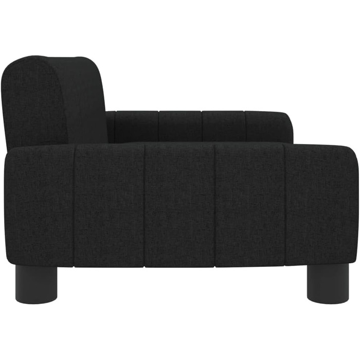 Крісло-ліжко для собак та котів, чорне, 70x45x30 см, м'який матеріал, стильний дизайн