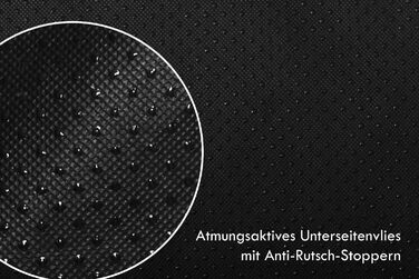 Ортопедичне ліжко для собак Tierlando® Louis з стьобаного штучного шкіровинилу в клітинку та матрацом з Memory Foam, розмір 100x75 см, колір: (02 Графіт, 80x60 см (внутрішні розміри: 50x35 см))