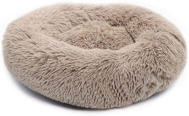 М'яке ліжко для котів та собак, Doughnut-форма, 60 см, Хакі