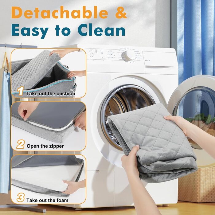 Автокрісло для собак великих порід Tivray, для собак вагою до 54 кг або 2 середніх собак, з пам'яті ефектом, знімний та миючий чохол, для заднього сидіння