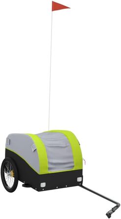 Причіп для велосипеда: вантажний, для собак, чорно-зелений, 30 кг, сталь, для щоденного транспортування, універсальний, легко монтується