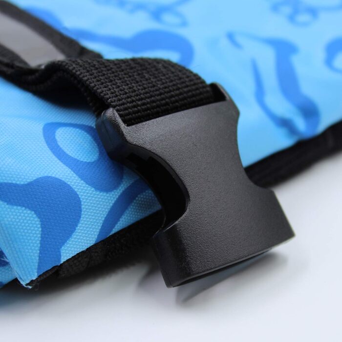 Жилет для собак Snik-S: блакитний, з регульованим ремінним кріпленням та світловідбиваючими смугами