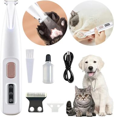 Триммер для собак PawTrim Pro: тиха, водонепроникна машинка для догляду за лапами, очима, вухами та обличчям