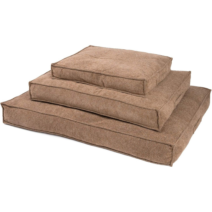 JAMAXX Преміум подушка для собак ортопедична, 90x70 см, коричнева. Зручний знімний чохол з високоякісного матеріалу Chinelle, м'яка наповнювач з Visco піни з ефектом пам'яті. Модель PDB1003 (M)