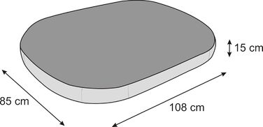 М'який лежак для собак PillowPri: овальний лежак-подушка для маленьких собак, 70x50 см, чорний, з екологічної льону, XL
