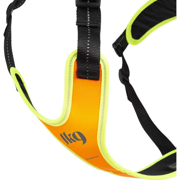 Шлея Julius-K9 Mantrailing & Outdoor для собак XS, UV-помаранчева з неоновою окантовкою