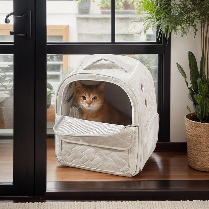 Транспортувальна сумка для котів та собак | Рюкзак-переноска, складна, для кемпінгу, подорожей, мотоцикла, відпочинку на природі, дому