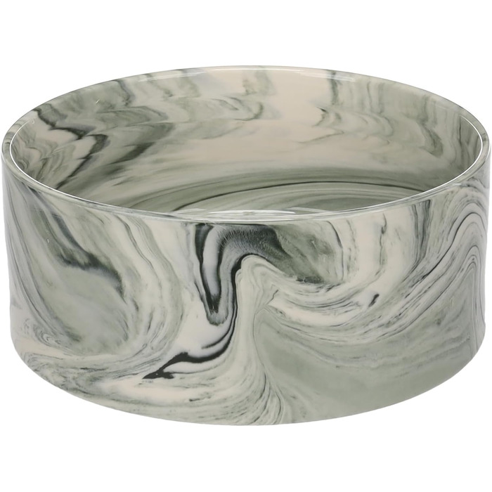 Миска для собак Flamingo Keramik, 1.2л, зелена, велика, для великих собак, миска для собак, велика, миска для собак, керамічна, велика, миється в посудомийній машині