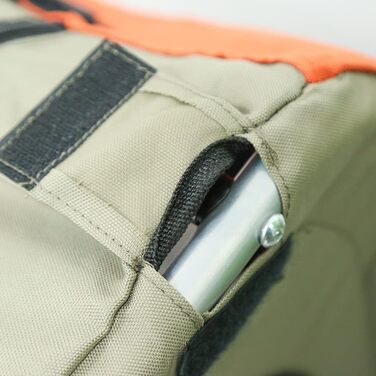 Фahrраd-причіп для собак, складний, з оксфордської тканини з відбивачами, до 40 кг, помаранчевий