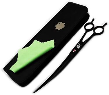 Професійна шерсть для собак Purple Dragon 9.1 дюйма з двома хвостами, для лівш та правш (чорний)