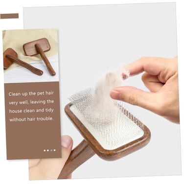 Гребінець для грумінгу собак та котів Haustierkamm: для довгої та короткої шерсті, антиковзаюча ручка