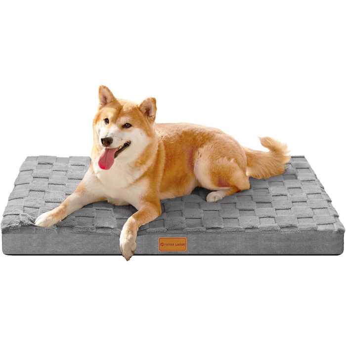 Ортопедичне ліжко для собак XL, 106.7 x 71.1 см, вологостійке, м'яке, тепле, зручне, з піною типу 