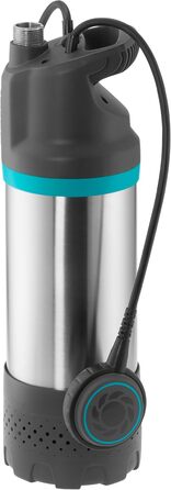 Занурювальний насос Gardena 5900/4 inox для чистої води, 5900 л/год, з фільтром та захистом від сухого ходу, тиха робота