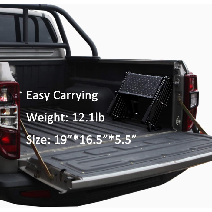 Східці для собак WUDLEP: металевий каркас, складаються, до 68 кг, 5 сходинок