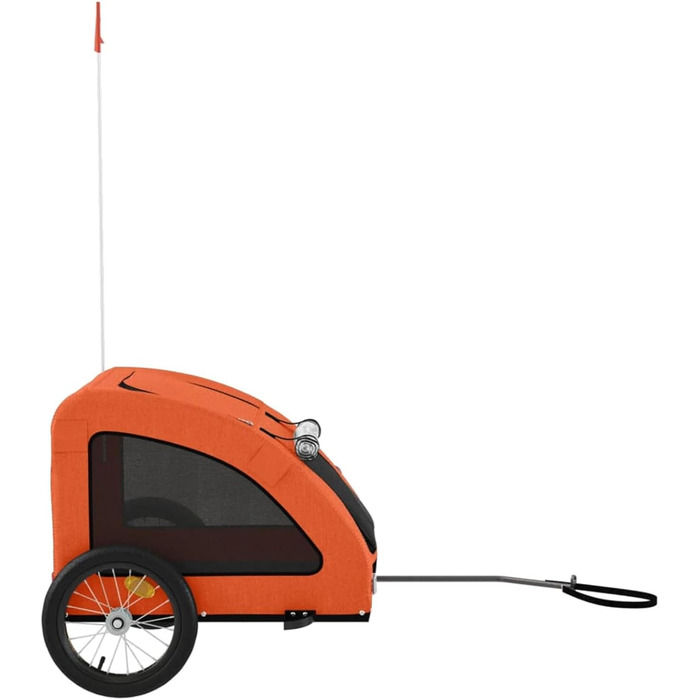 Трансформер для собак з металевим каркасом, Oxford-тканина, PVC-дах, вантажопідйомність до 45 кг, Оранжевий, Model93956