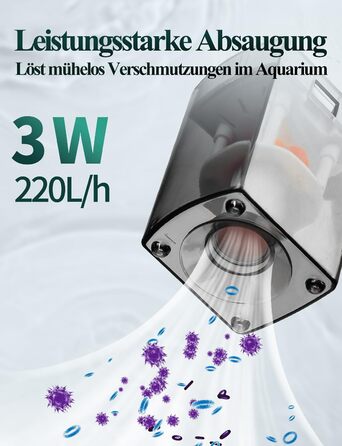 Акваріумний фільтр Boxtech Interner 6W: 4-в-1, тихий, регульований, 450L/H, для акваріумів 70-150л