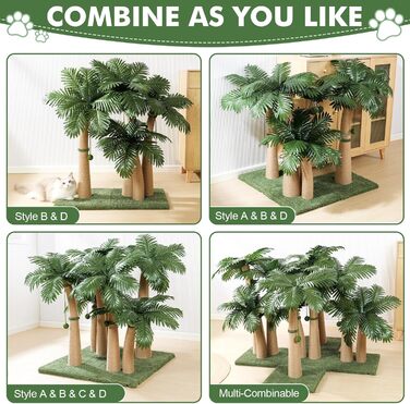 Котяча кігтеточка Furlogy, 92 см, з мотузкою та іграшками, для дому