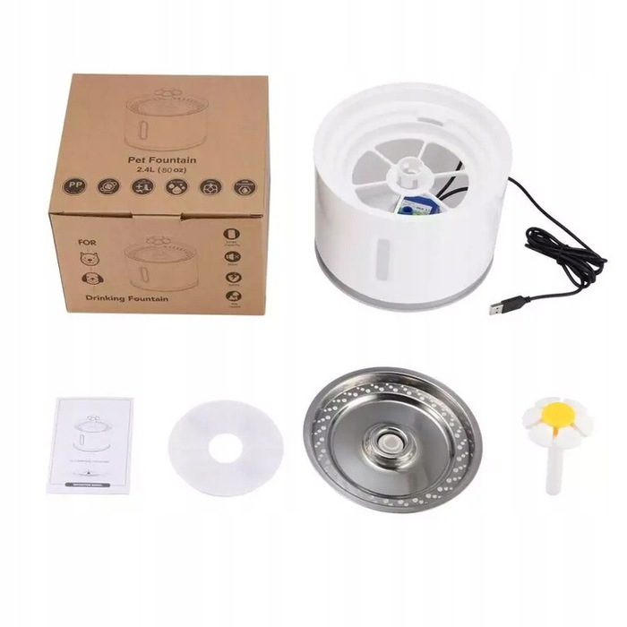 Поїлка-фонтан Save metal, 2400 мл