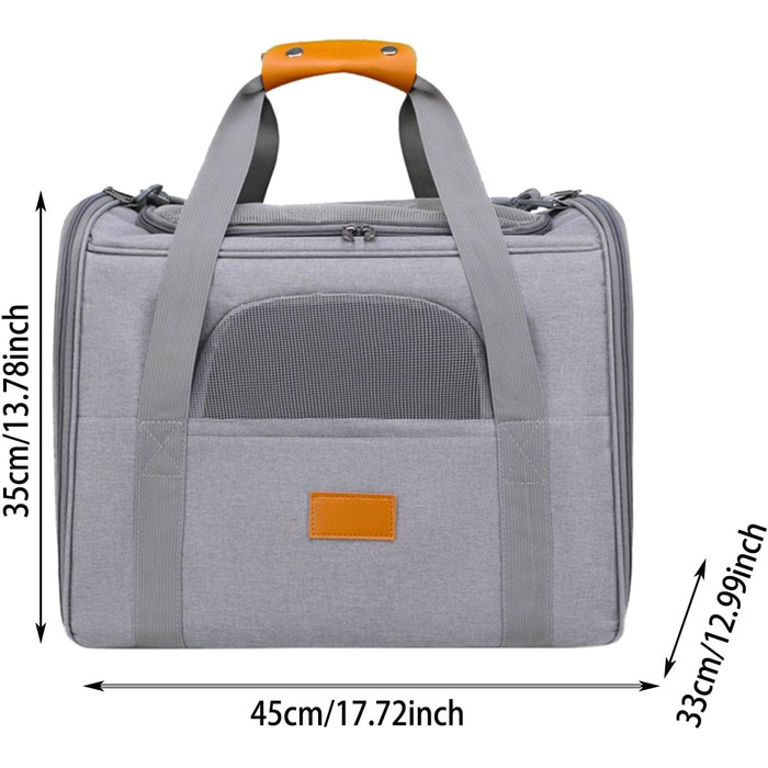 Транспортна сумка для кота/маленького собаки, складана переноска для тварин, автотранспортна сумка з вентиляцією