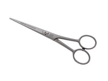 Професійні перукарські ножиці Solinger для стрижки бороди та волосся з мікро-зубчиками, нержавіючі, матові, різні довжини (15.5 см, 12.5 см)