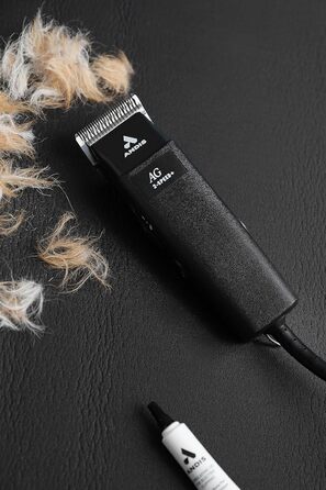 Професійна машинка для стрижки тварин Andis AG 12845, 2 швидкості, легка, знімне лезо, для всіх порід собак та котів, чорна