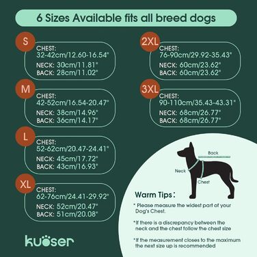 Тепла водонепроникна куртка для собак Kuoser з світловідбиваючим дизайном, шнурком на шиї, зручна застібка на липучці, червона M