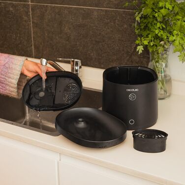 Автоматичний годівниця для тварин Cecotec Pumba 1600 Purrfect Meal: 1,6 л, 4 відділення, LED, таймер, запис голосу + фонтанчик 2,5 л