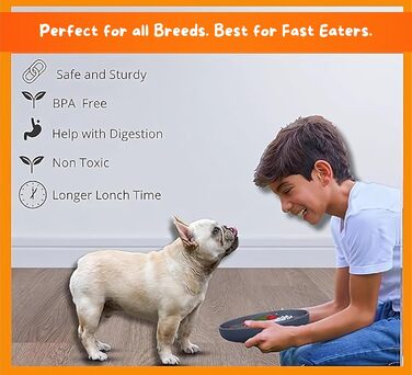 Миски для повільного годування собак та котів, силікон, 2 шт. (Лакс та Шкіряно-сірий), нековзні, для повільного харчування