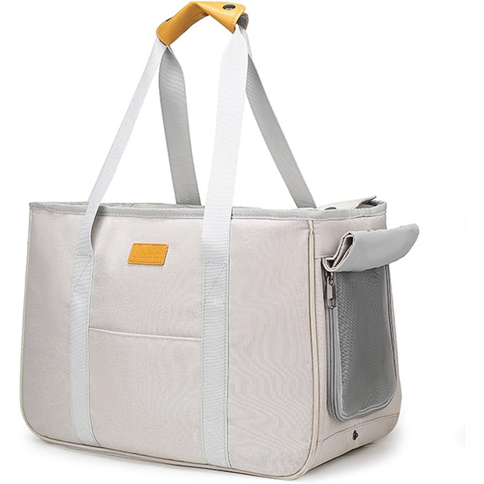 Сумка для тварин Bebeibon на одне плече, велика, світло-бежева