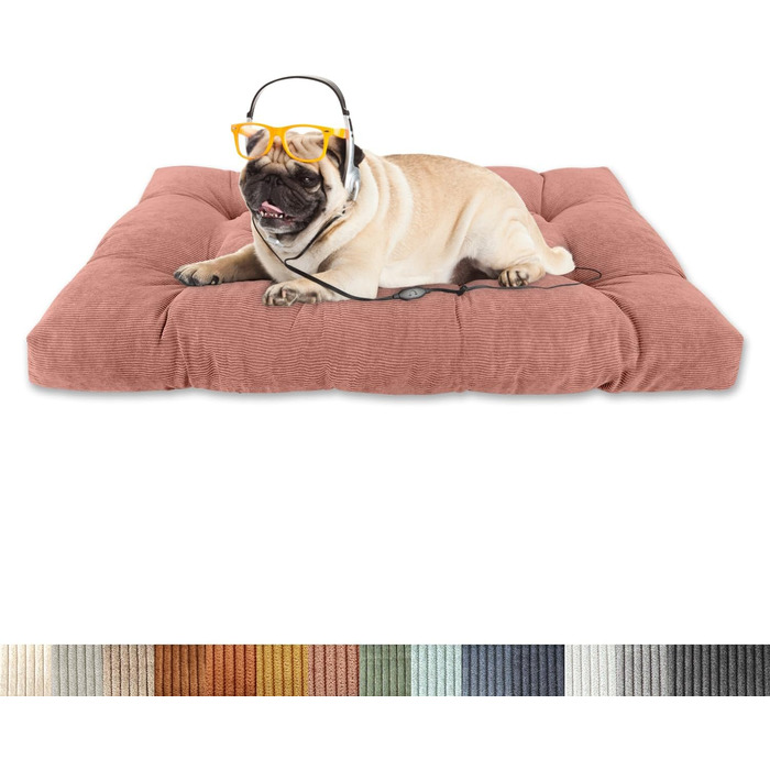 Ортопедичне ліжко для собак 50x40x8 см, м'яке ліжко для собак, килимок для собак, диван для собак, великі собаки, диван для собак, неслизьке дно, середні собачі кошики, рожеве