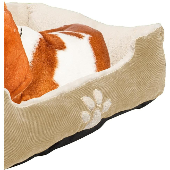 М'яке ліжко для собак та котів, бежеве, 60x50 см