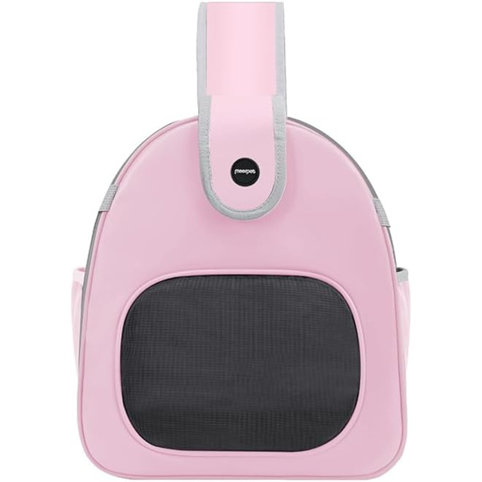 SOLAPOLLO Сумка-переноска для домашніх тварин через плече, до 9 кг, для цуценят та котів, рожева