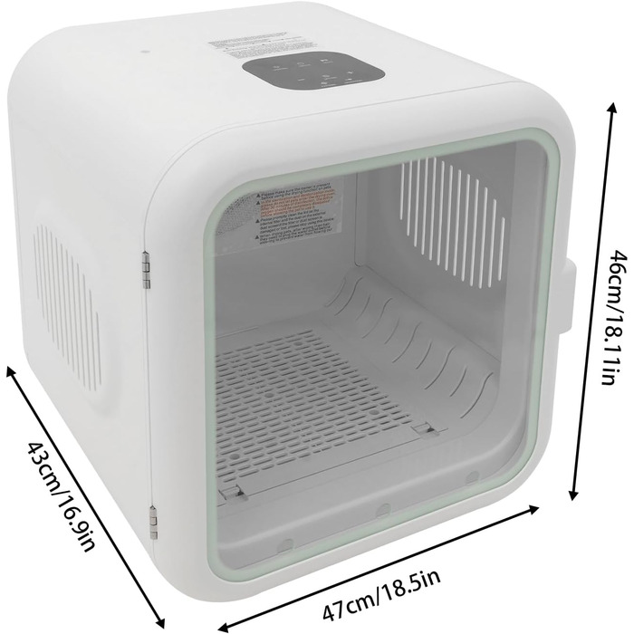 Автоматична сушарка-бокс для котів та собак 800W, інтелектуальна сушарка для тварин з контролем температури (22-45°C), 62Л, 360° обдув