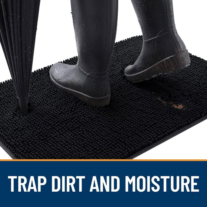 Набір килимків для собак OLANLY, 2 шт., 91.4 x 61 см, швидковисихаючі, водопоглинаючі, антиковзні, миючі, з джерсі, чорні