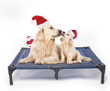 Підвищені лежанки для собак Suddus, червоні, розмір M (великі, червоні) (36' x 30' x 7', блакитні)