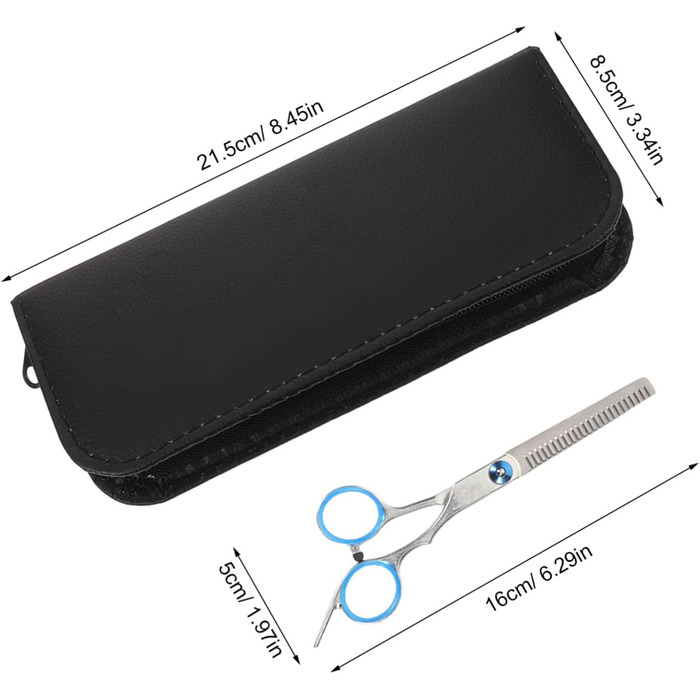 Ножиці для грумінгу домашніх тварин: вигнуті та прямі, ергономічні, з мішком для зберігання та серветкою для чищення