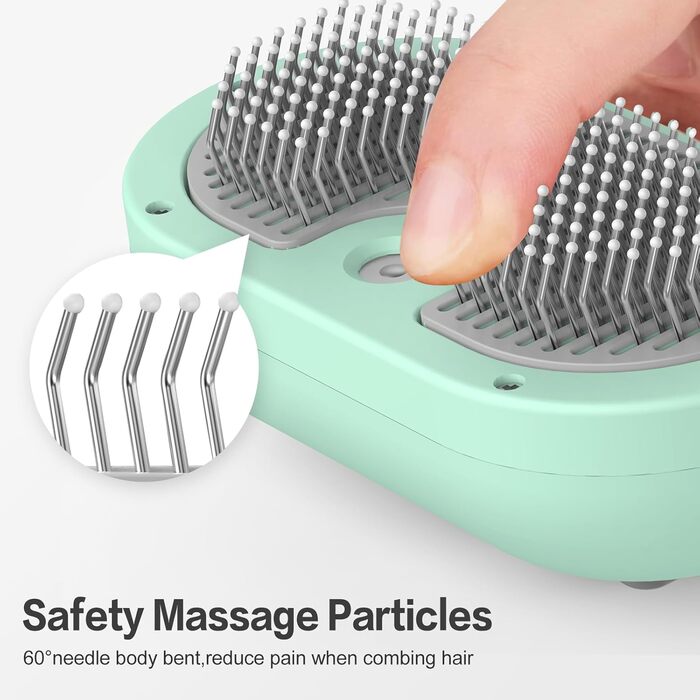 Розпилювач-гребінь для котів: видалення котушок та бруду, догляд за шерстю, синій