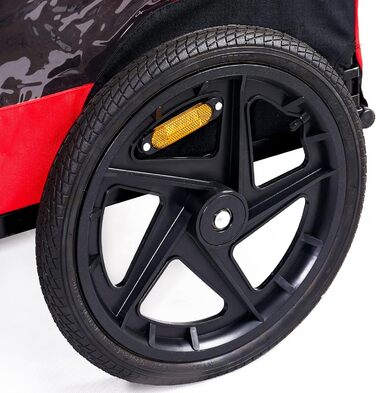 Фаркоп для велосипеда SogesHome: Перевезення собак, XXL, 600D Oxford, Червоно-Чорний