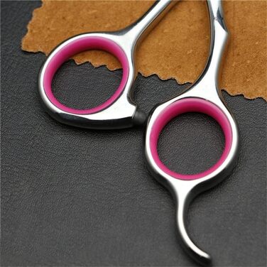 Набір професійних ножиць для грумінгу собак та котів, 4.5-6.5 дюймів, з безпечними закругленими кінцями, рожевого кольору