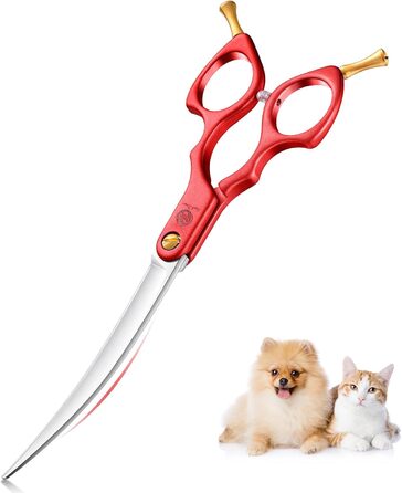 Професійна ножиця для грумінгу собак та котів Purple Dragon 6.5