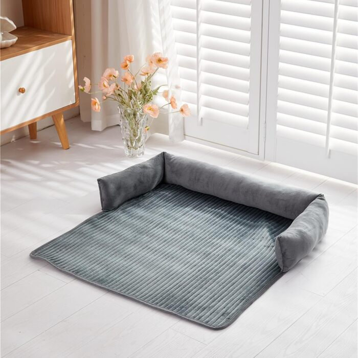 М'яке ліжко для собак Bangminda: килимок, ковдра, захист дивана. Чудово підходить для собак, 75 x 75 см, сірий колір.