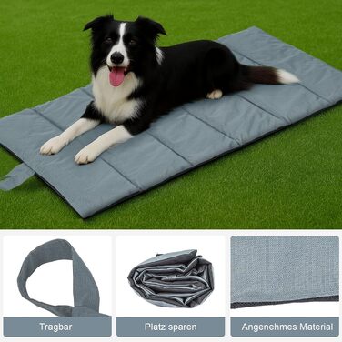 Підстилка для собак 105x63 см: водонепроникна, для подорожей, кемпінгу, м'яка та зручна