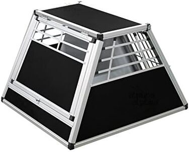 Транспортна переноска для собак Transportbox N73 з алюмінію, 92x93x63 см, з перегородкою та аварійним виходом, для безпечного транспортування в авто