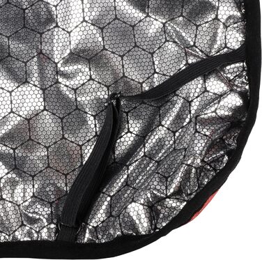 Зимове собаче обладнання Flamingo Hundemante Winter – Igu – 50 см – тепле та модне, поліестер, водовідштовхувальне, ізотермічна внутрішня підкладка, світловідбиваюче, захист грудей та живота, отвір для повідка (Червоний, XL)