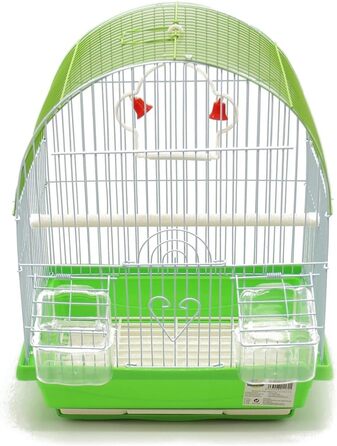 Клітка для птахів BPS металева з годівницею та гойдалкою, 30 x 23 x 39 см, BPS-1160