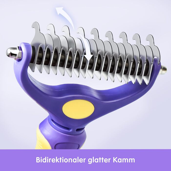 Кліщі для котів та собак ADRAL: видалення шерсті, підшерстя, для довгої та короткої шерсті, самоочищувані