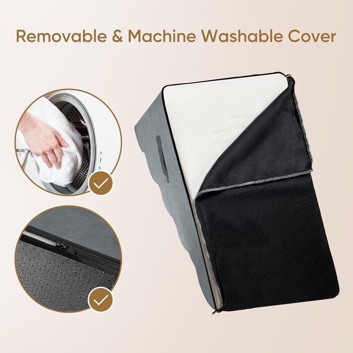 Сходинки для собак та котів PAWSCART, 4-ступеневі, сірі, для ліжка, дивану, з антиковзким покриттям