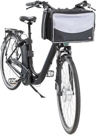 Кошик на велосипед TRIXIE Front-Box, 41x26x26 см, чорний/сірий